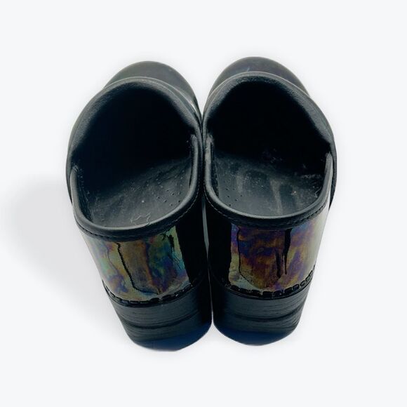 Black Shiny Clogs | Medical Work | Size 6 - Picture 3 of 5